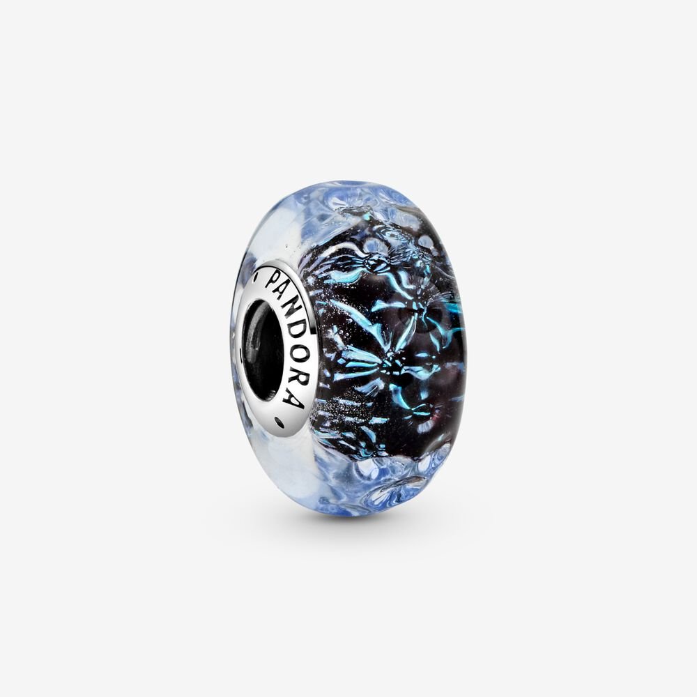 PANDORA Wavy Dark Blue Murano Glass Ocean @ $39.00