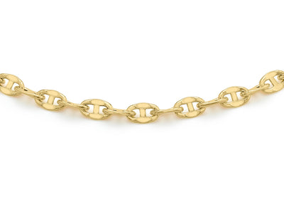 9K Yellow Gold Link Bracelet 18 cm