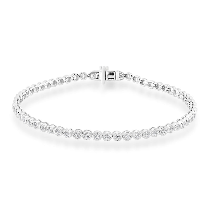 Bracelet with 1.40ct Diamonds in 9K White Gold