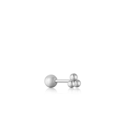 Ania Haie Silver Triple Barbell Single Earring