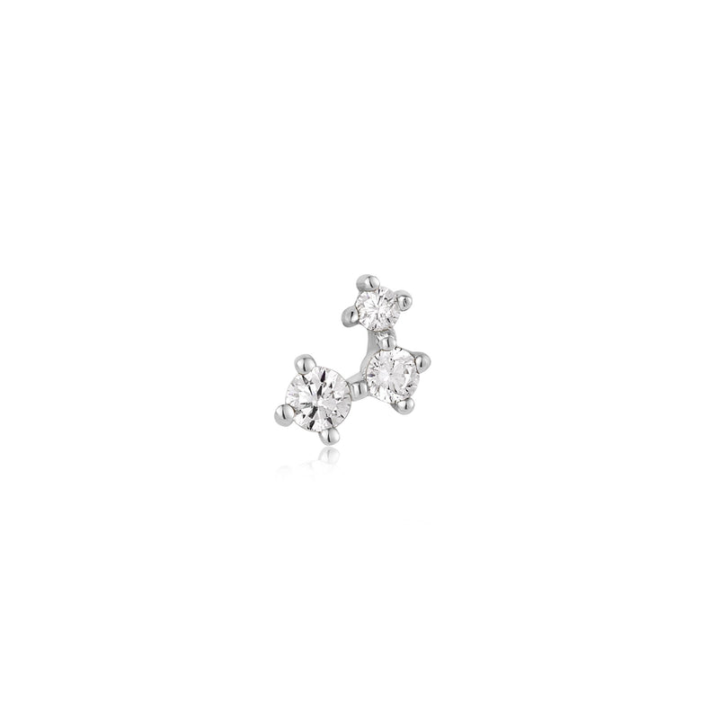 Ania Haie Silver Sparkle Galaxy Barbell Single Earring