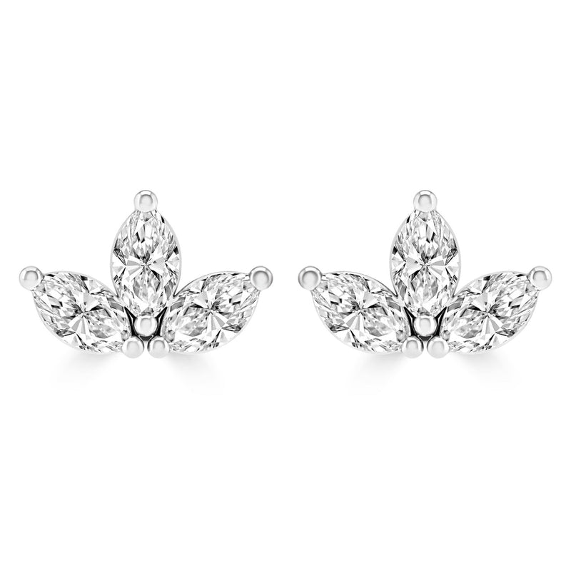 0.18ct HI I1 Diamond Earrings in 9K White Gold