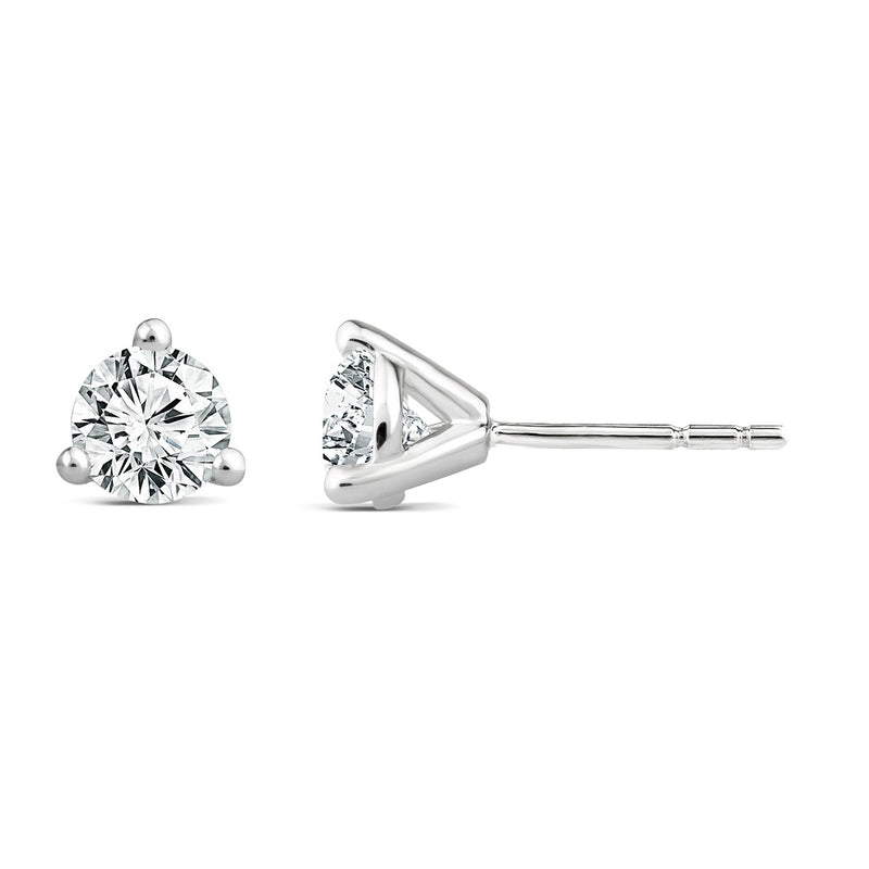 1.40ct Lab Grown Diamond Ear Studs in 18K White Gold