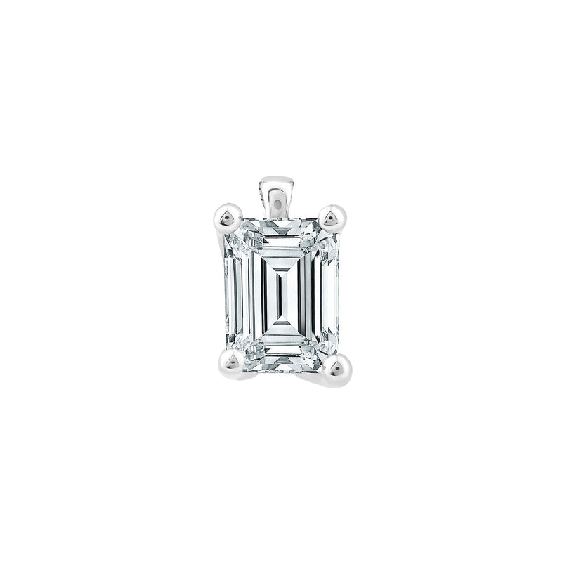 0.70ct Lab Grown Diamond Pendant in 18K White Gold