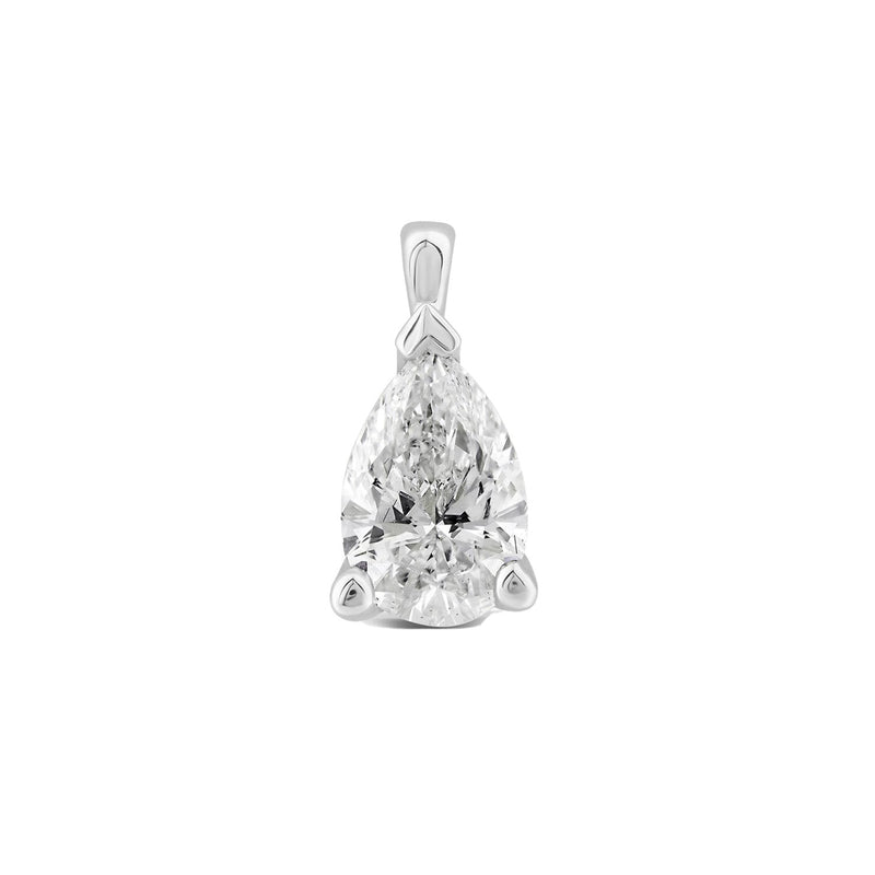 0.70ct Lab Grown Diamond Pendant in 18K White Gold