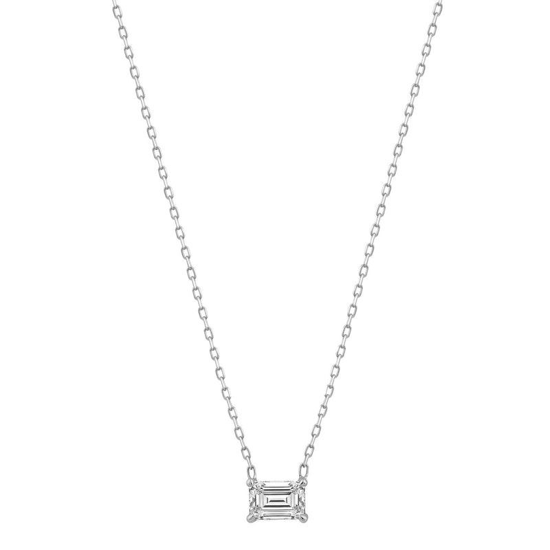 0.70ct Lab Grown Diamond Necklace in 18K White Gold