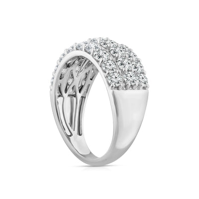 2.00ct Lab Grown Fashion Diamond Ring in 18K White Gold