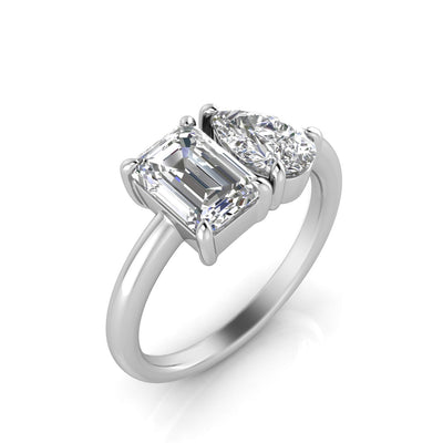 2.20ct Lab Grown Diamond Ring in 18K White Gold