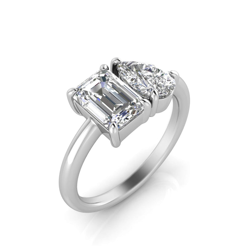 2.20ct Lab Grown Diamond Ring in 18K White Gold