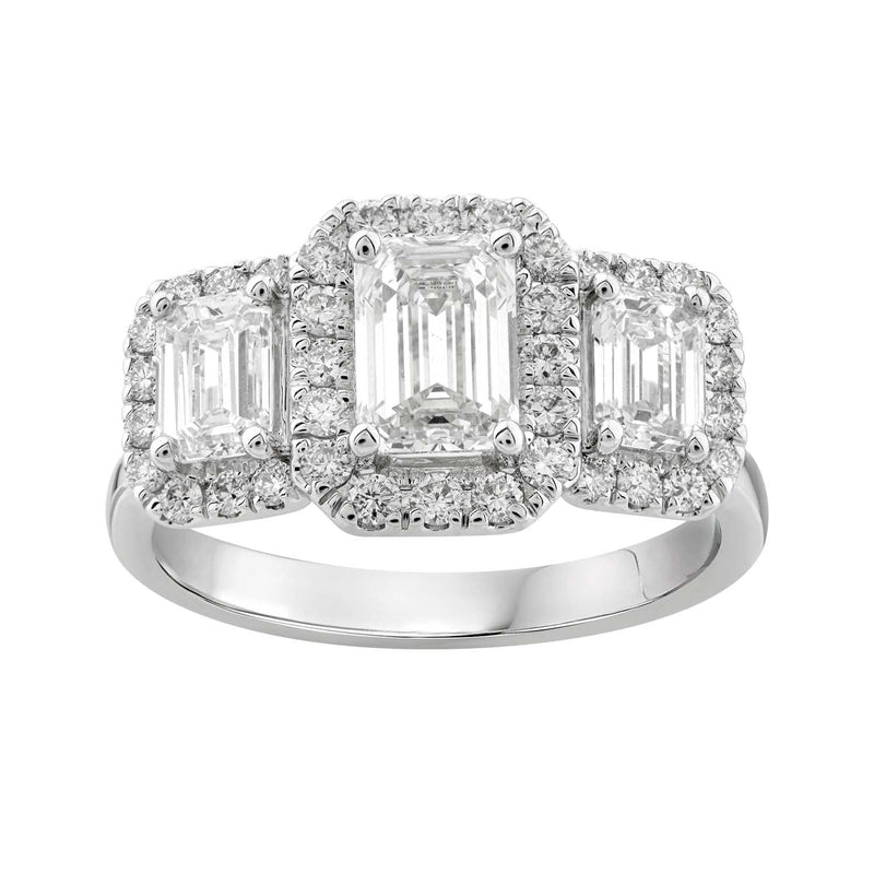 2.25ct Lab Grown Diamond Ring in 18K White Gold