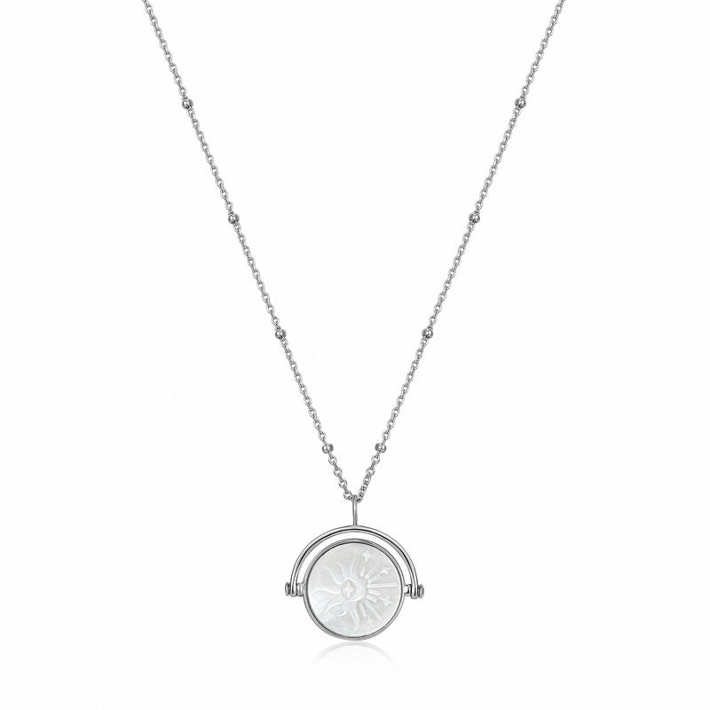 Ania Haie Sunbeam Emblem Silver Necklace