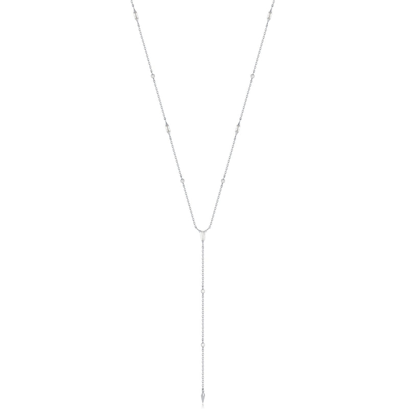 Ania Haie Silver Sparkle Point Y Necklace