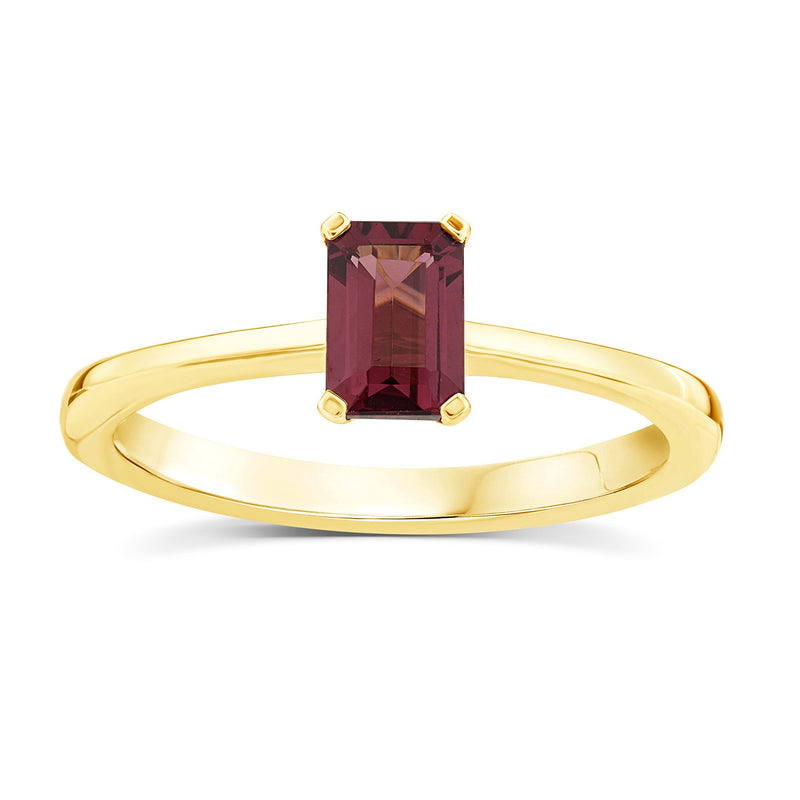 Rhodolite Garnet Ring in 9K Yellow Gold