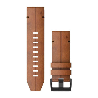 Garmin Quickfit 26mm Chestnut Leather Watch Band 010-12864-05