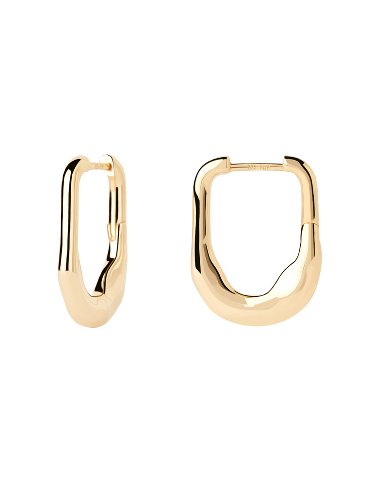 PDPAOLA Magma Hoop Earrings w 18k Gold Plating AR01-C28-U