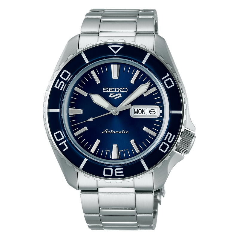 Seiko 5 Automatic Gents Watch SRPK97K1 Blue Dial Stainless Strap