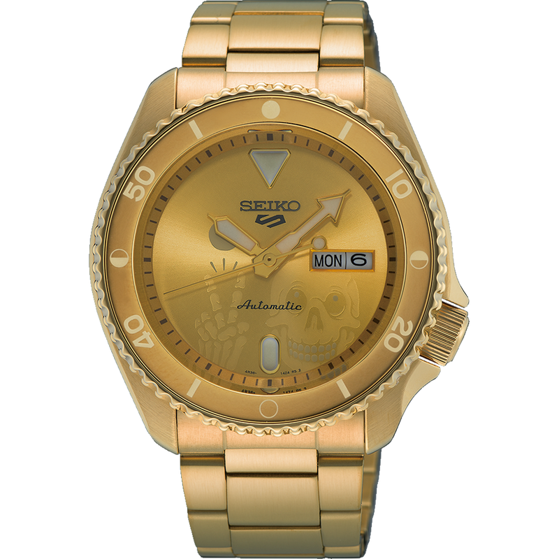 Seiko 5 Sports Kentaro Yoshida Limited Edition Automatic Watch SRPL26K1 Gold