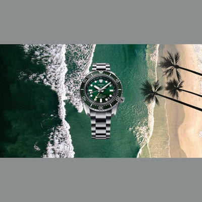 SEIKO Prospex 3 Hand Automatic GMT Green Dial SPB381J