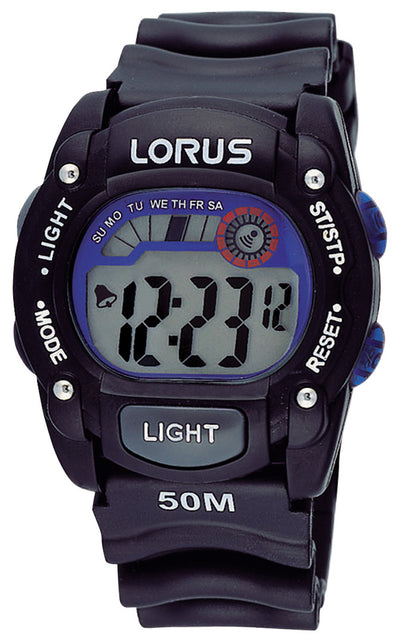 Lorus Digital Watch Blue Highlights R2351AX-9