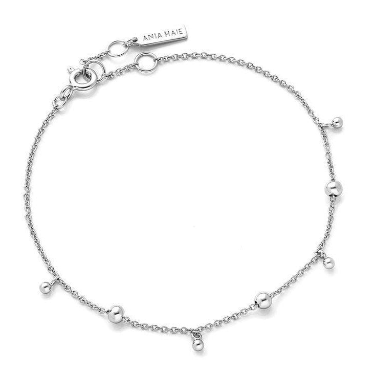 Ania Haie Modern Drop Balls Bracelet Silver B002-03H