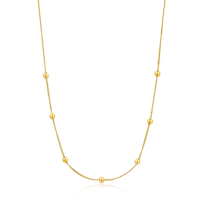 Ania Haie Gold Modern Minimalism Beaded Necklace N002-03G